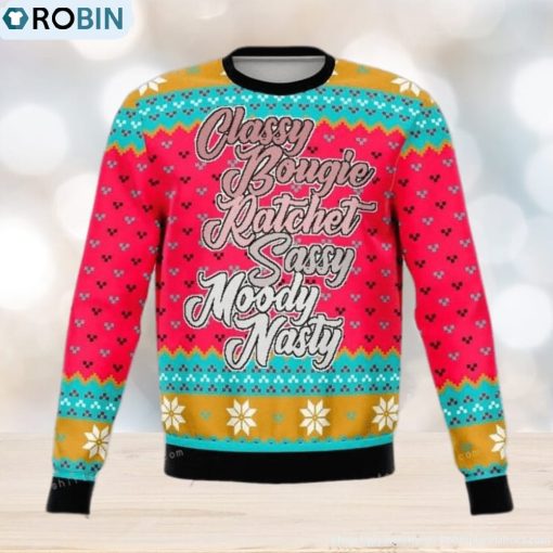 Never Ratchet Funny Ugly Sweater Christmas Party