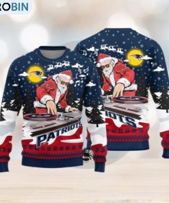 new-england-patriots-logo-knitted-funny-dj-santa-ugly-christmas-sweater-1