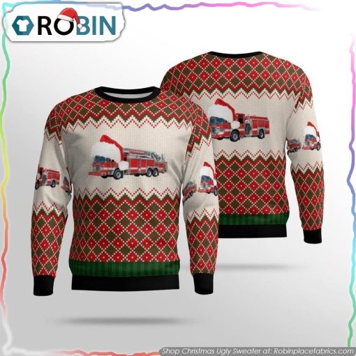 New Jersey Hackensack Fire Department Sweater 3D Gifts For Firefighters In New Jersey