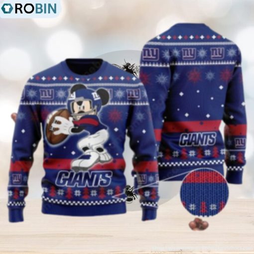 New York Giants Mickey Mouse Ugly Christmas Sweater