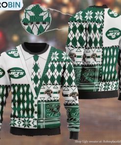 New York Jets NFL American Football Team Cardigan Style 3D Men And Women Ugly Sweater Days