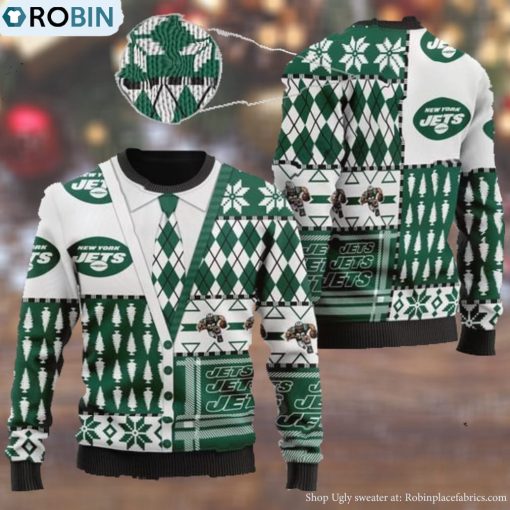 New York Jets NFL American Football Team Cardigan Style 3D Men And Women Ugly Sweater Days