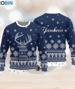 New York Yankees Teams Reindeer Knitted Sweater For Christmas