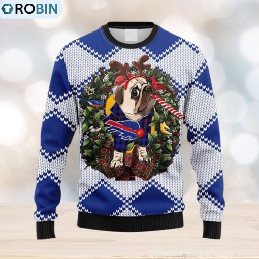 NFL Buffalo Bills Pub Dog Christmas Ugly 3D Sweater For Men And Women