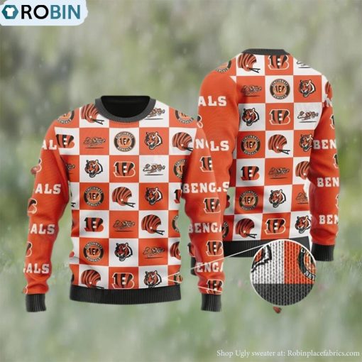 NFL Cincinnati Football Ugly Christmas Sweater Bengals Gifts