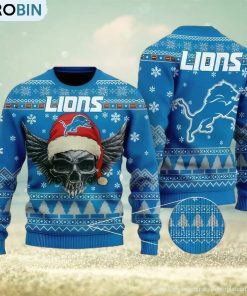 nfl-detroit-lions-skull-santa-christmas-gift-all-over-print-ugly-christmas-sweater-1