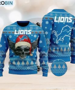 nfl-detroit-lions-skull-santa-christmas-gift-all-over-print-ugly-christmas-sweater-2