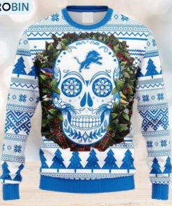 nfl-fans-detroit-lions-skull-flower-ugly-christmas-ugly-sweater-for-men-women-1