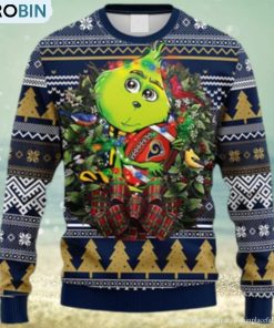 NFL Fans Los Angeles Rams Grinch Hug Christmas Ugly Sweater For Men Women