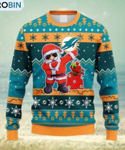 nfl-fans-miami-dolphins-dabbing-santa-claus-christmas-ugly-sweater-for-men-women-1