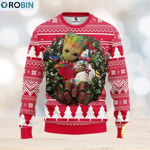NFL Los Angeles Angels Groot Hug Christmas Ugly Sweater