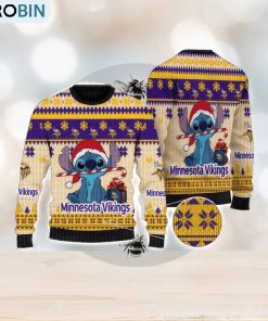 NFL Minnesota Vikings Cute Stitch Christmas Gift Ugly Christmas Sweater