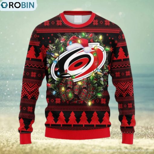NHL Logo Carolina Hurricanes Christmas Ugly Sweater For Men Women