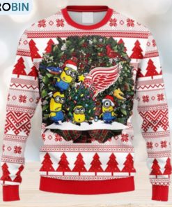 nhl-logo-detroit-red-wings-minion-christmas-ugly-sweater-for-men-women-1