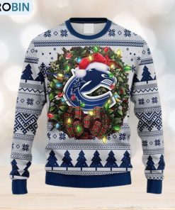 NHL Logo Vancouver Canucks Christmas Ugly Sweater For Men Women