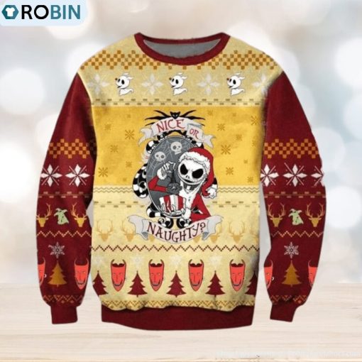 Nice Or Naughty Christmas Ugly Sweater