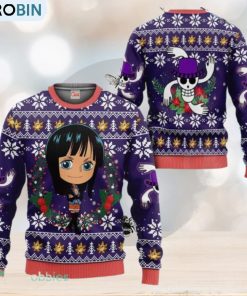 Nico Robin Ugly Christmas Sweater Pull One Piece Anime Noel