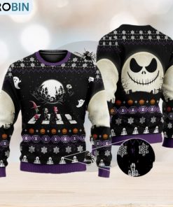 Nightmare Before Christmas 3D All Over Printed Ugly Christmas Sweater Christmas Gift For Family