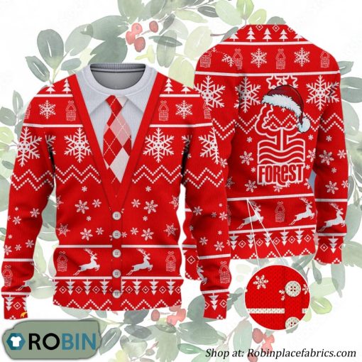 Nottingham Forest FC Premier League Ugly Christmas Sweater