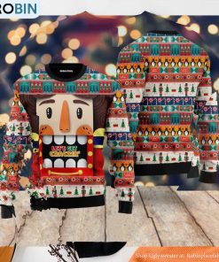 Nutcracker Lets Get Crackin Ugly Christmas Sweater