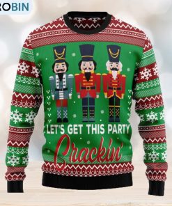 Nutcracker Party Cracking Ugly Christmas Sweater Thankgiving Gift Men Women Nutcracker Party Cracking Ugly Christmas Sweater Thankgiving Gift Men Women
