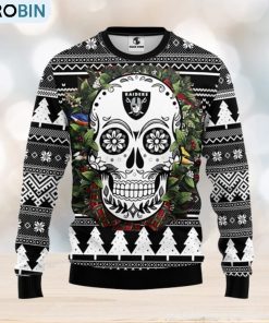 oakland-raiders-skull-flower-ugly-christmas-ugly-sweater-2