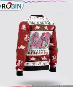 Octopus Noel Ugly Christmas Sweater Gifts For Pet Lover