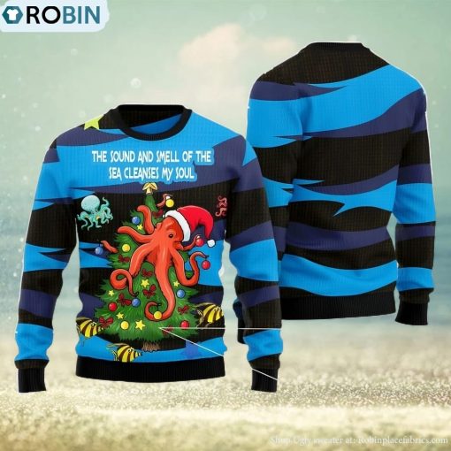 Octopus Soul All Over Printed 3D Ugly Christmas Sweater For Men And Women