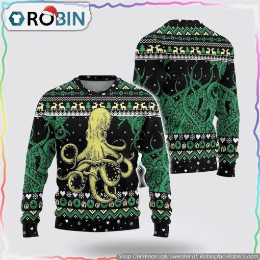 Octopus Ugly Christmas Sweater Gifts For Pet Lover