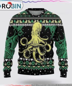 Octopus Ugly Christmas Sweater Gifts For Pet Lover
