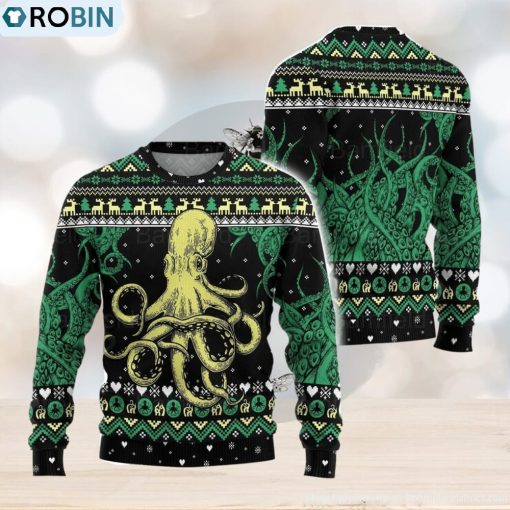 Octopus Ugly Christmas Sweater Men And Women Christmas Gift Sweater