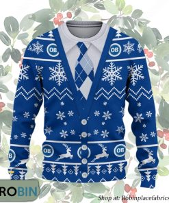 Odense Boldklub Superliga Ugly Christmas Sweater Odense Boldklub Superliga Ugly Christmas Sweater