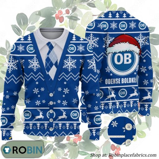 Odense Boldklub Superliga Ugly Christmas Sweater