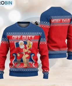 Off Duty Ugly Christmas Sweater Knitted Gift For Men And Women Off Duty Ugly Christmas Sweater Knitted Gift For Men And Women