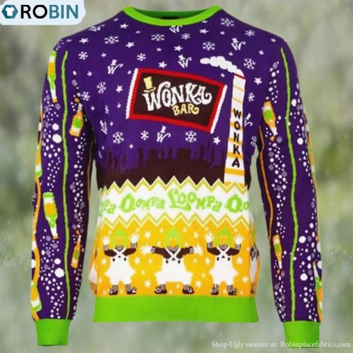 Official Willy Wonka and The Chocolate Factory Ugly Christmas Sweater