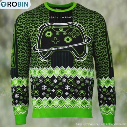 Official Xbox Ready To Play Ugly Christmas Sweater