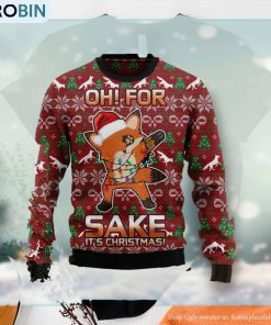 Oh For Fox Sake Ugly Christmas Sweater