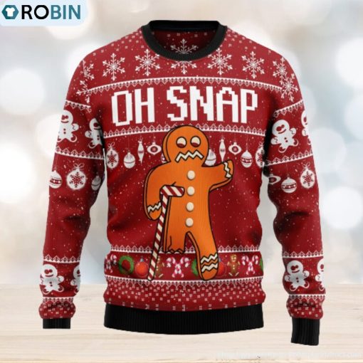 Oh Snap Ugly Christmas Sweater Thankgiving Gift Men Women