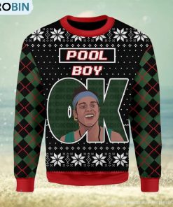 OK Pool Boy Ugly Christmas Sweater, Xmas Gift Men And Women