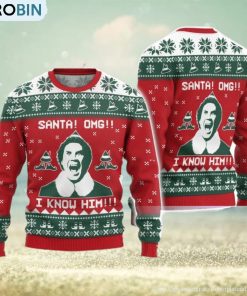 omg-santan-i-know-him-elf-movie-ugly-christmas-sweater-funny-christmas-gift-1