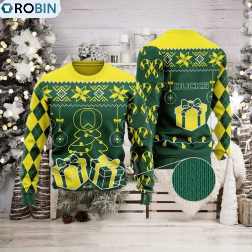 Oregon Ducks Christmas Gift Ugly Christmas Sweater