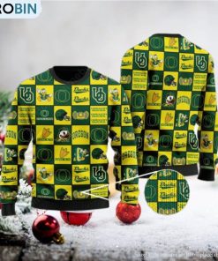 Oregon Ducks Logos Ugly Christmas Sweater