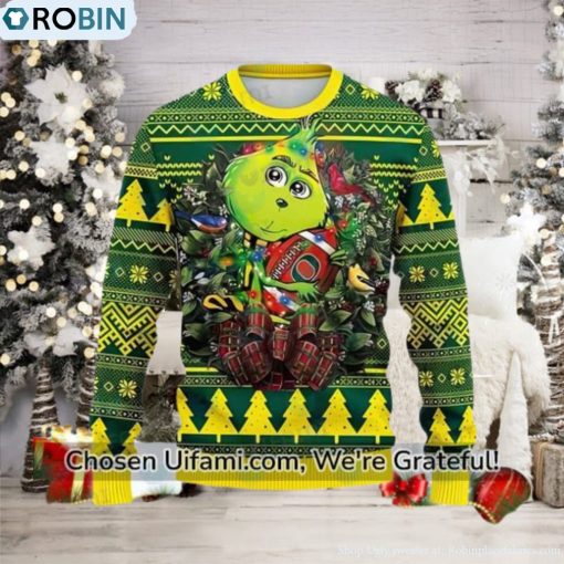Oregon Ducks Sweater Outstanding Baby Grinch Oregon Ducks Gift