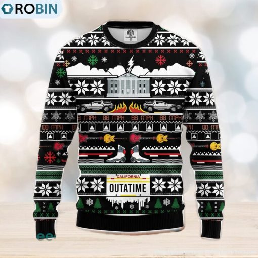 Outatime Ugly Christmas Sweater Amazing Gift Men And Women Christmas Gift