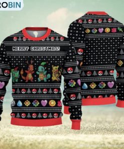 P O K E M O N Merry Christmas Christmas Gift For Holiday P I K A C H U 3D Ugly Christmas Sweater P O K E M O N Merry Christmas Christmas Gift For Holiday P I K A C H U 3D Ugly Christmas Sweater
