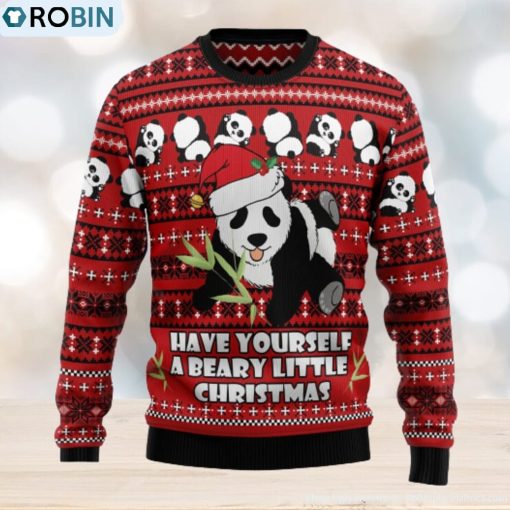 Panda Ugly Christmas Sweater Thankgiving Gift Men Women