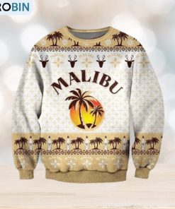 Pattern Malibu Rum Ugly Sweater Christmas Party