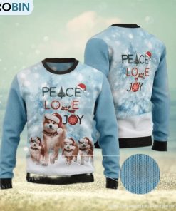 peace-love-joy-akita-puppy-santa-hat-christmas-ugly-sweater-mens-1