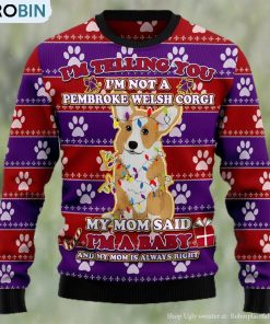 Pembroke Welsh Corgi Baby Christmas Ugly Christmas Sweater