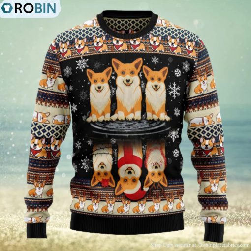 Pembroke Welsh Corgi Ugly Christmas Sweater Thankgiving Gift Men Women